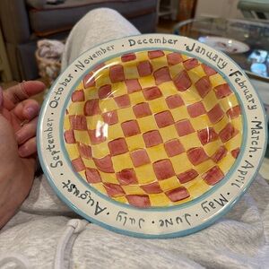 Mackenzie Childs rare cup and porridge bowl set